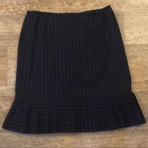 NWOT black pinstripe skirt